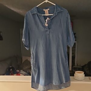Philosophy Light Blue Denim Tunic